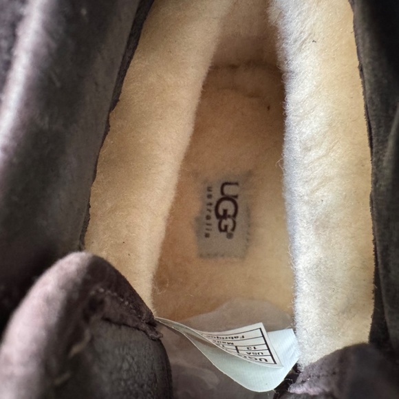 UGG SETON TL BROWN WATERPROOF LEATHER SHEEPSKIN WORK BOOTS SHOES MENS US 13 NEW - Picture 7 of 9